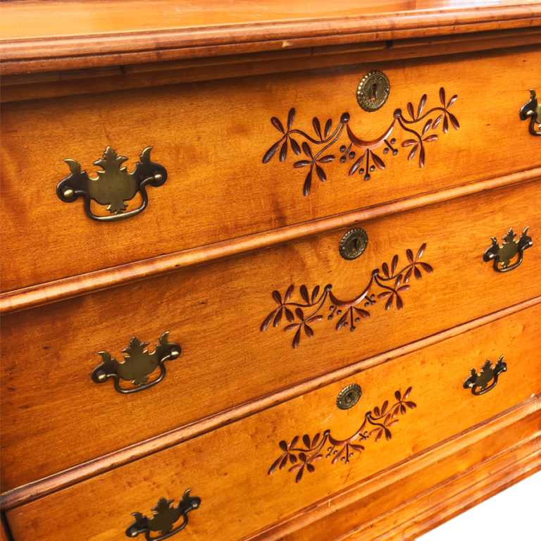 Antique Eastlake Victorian Bird’s Eye Maple Mirrored Dresser - Scranton ...