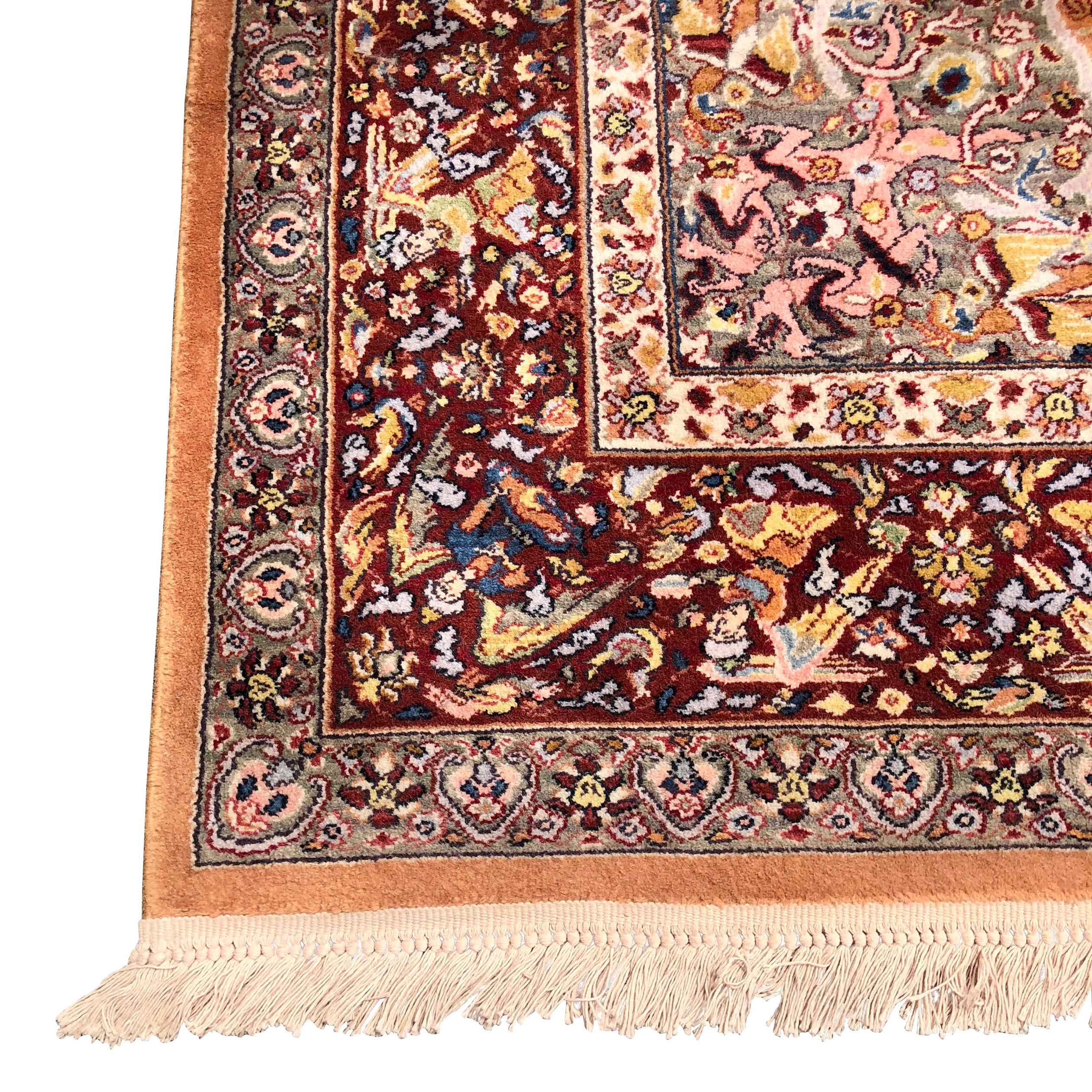 Vintage Karastan Persian Hunting Rug Design 723 Wool Area Rug 10x14 -  Scranton Antiques