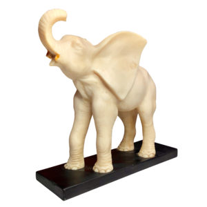 elephant gatling resin statue