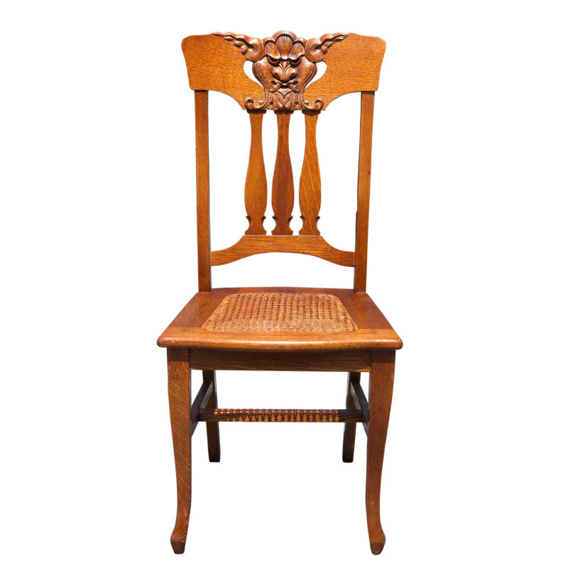 Antique Victorian Northwind Face Carved Quartersawn Oak Accent Chair w ...