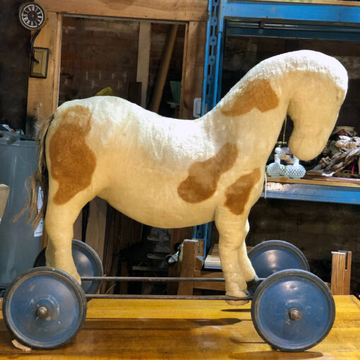 steiff horse on wheels