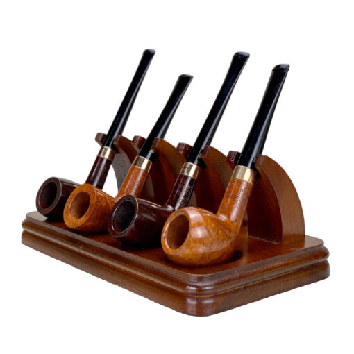 Vintage Gentleman's 5-Piece Medico 14k Gold Crest Briar Pipe Set w ...