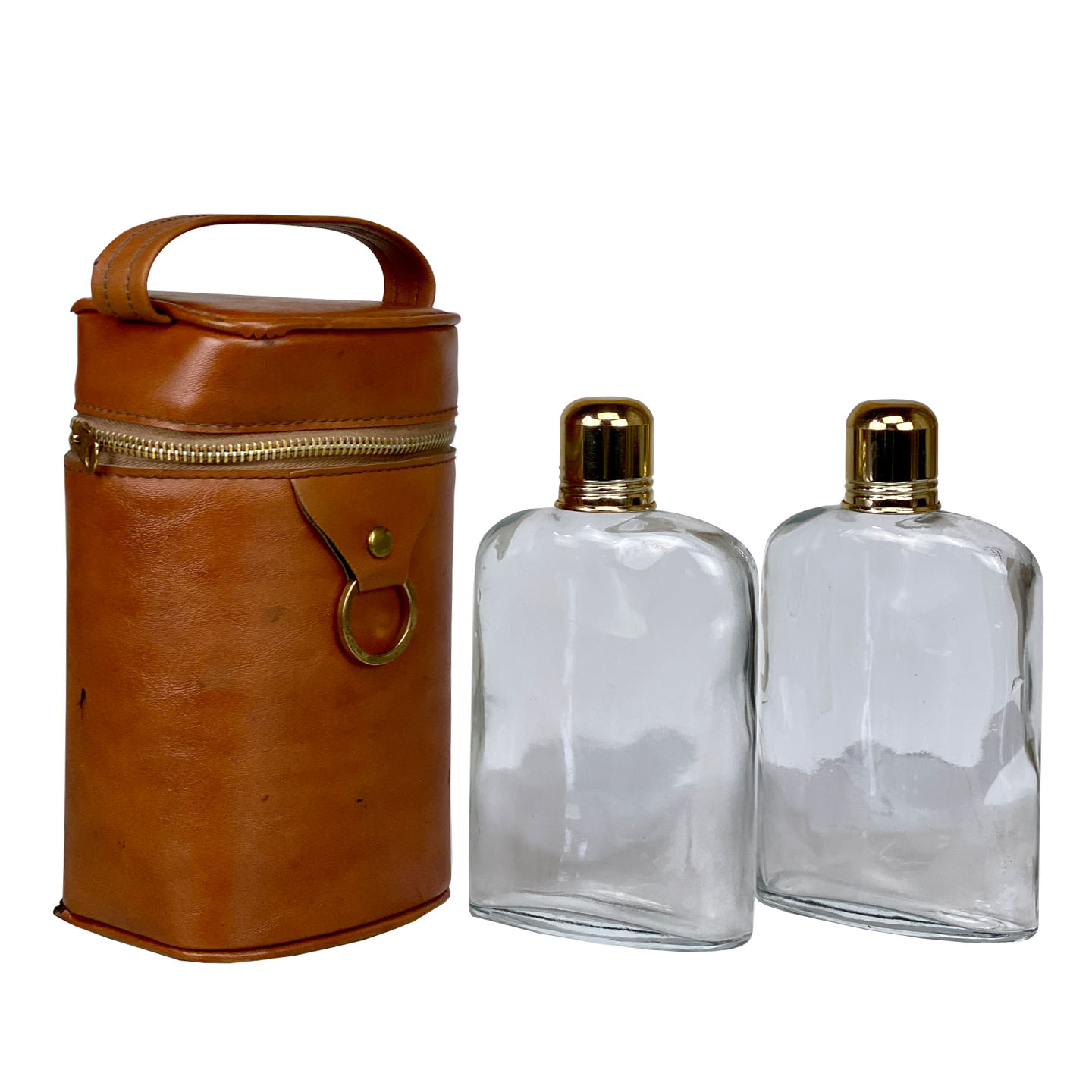 Vintage Travel Suitcase Liquor Decanter