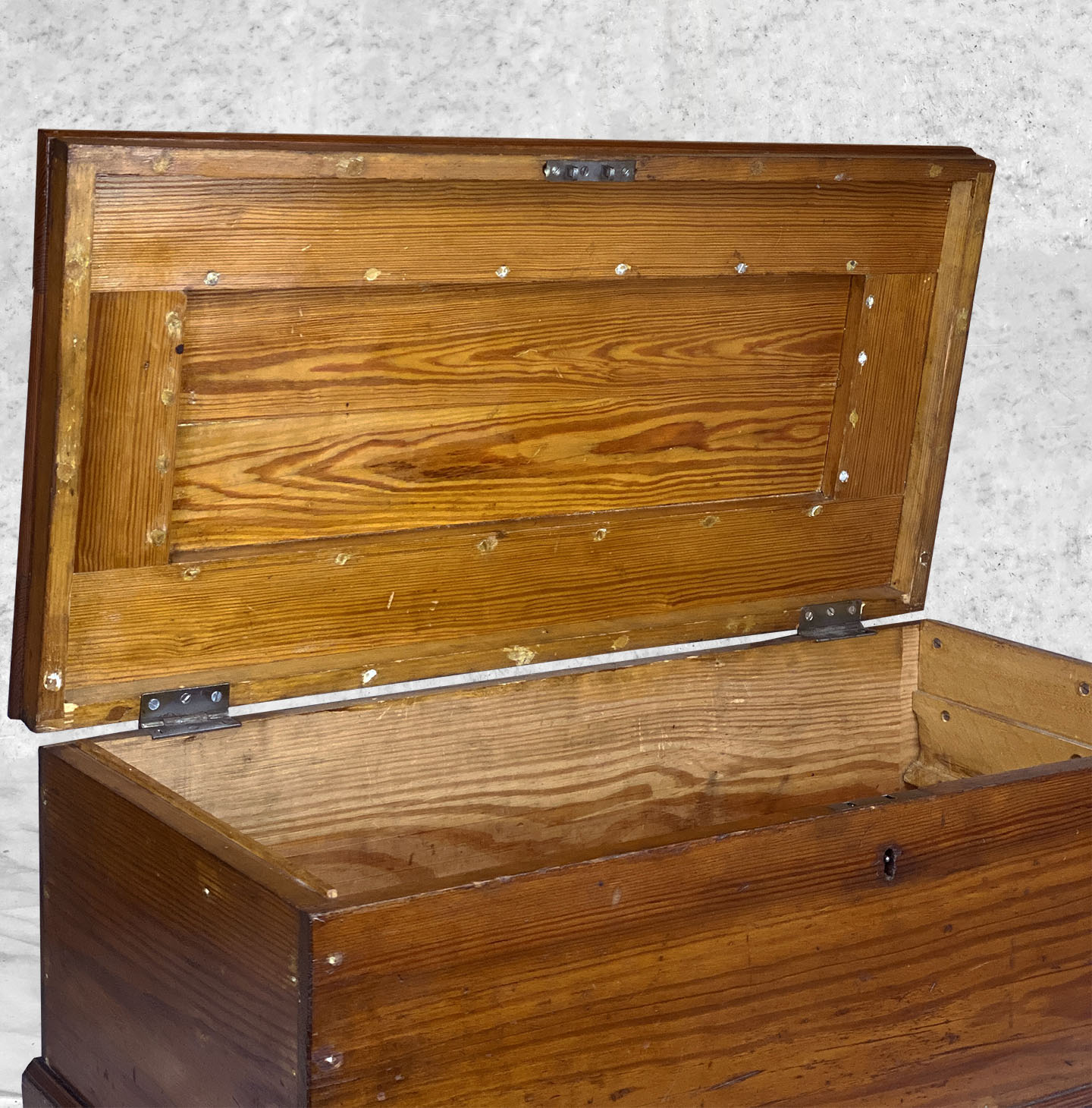 Antique Traditional Farmhouse Pine Wood Tool Box Machinist Chest - Scranton  Antiques
