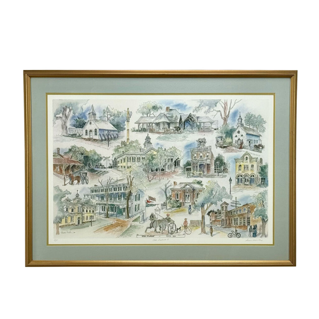 Vintage Historic Freehold New Jersey Lithograph Wall Art – 42×30 ...