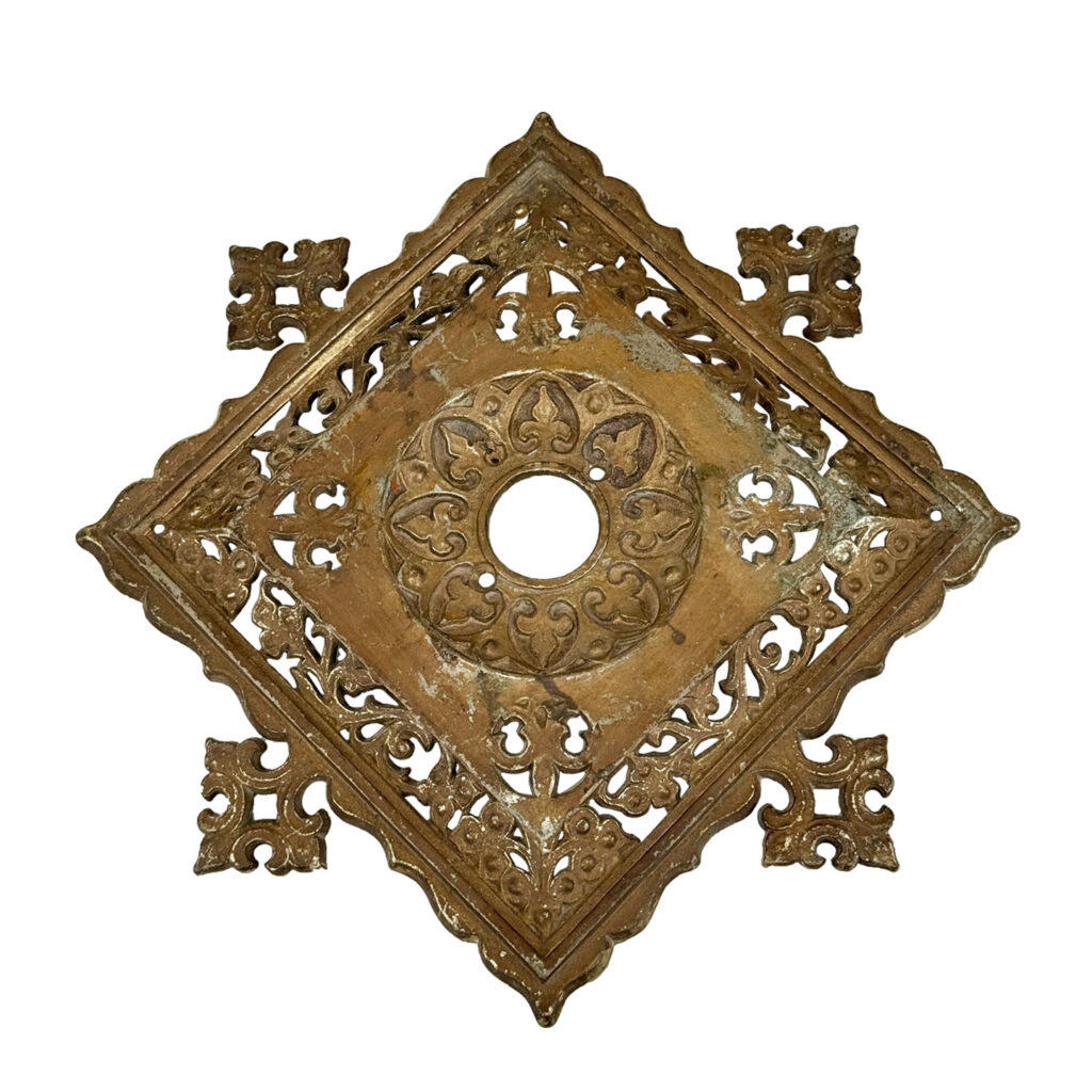 Chandelier Ceiling Canopy – 100mm X 20mm Antique Copper-Tone Ceiling Plate Cover With Mounting Kit, Rose Gold Finish