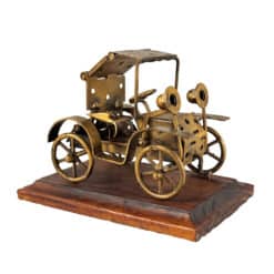Vintage Steampunk Brutalist Spanish Metal Art Car Sculpture