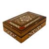 Vintage Moorish Marquetry Inlaid Storage Dresser Box
