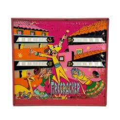 Mid-Century Pop Art Bally Firecracker Pinball Arcade Hanging Light Box