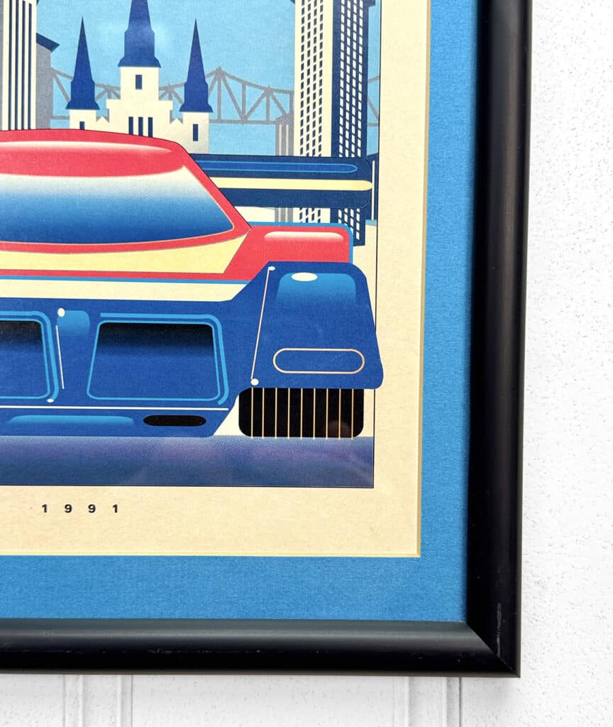 Vintage Modernist Grand Prix Du Mardi Gras Original Lithograph