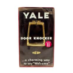 Mid-Century Atomic Ranch Brass Door Knocker by Yale - Old/New Stock