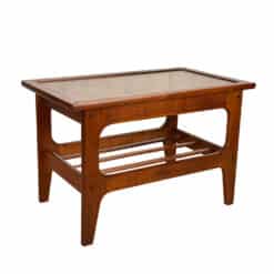 Mid-Century Danish Modern Walnut Sculptural Side Table