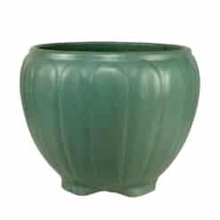 Antique Extra-Large Arts & Crafts Matte Green Jardiniere Planter