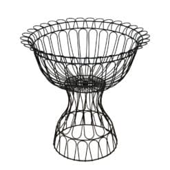 Vintage Victorian Wrought Iron Garden Urn Floor Planter