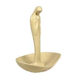 Mid-Century Art Deco Virgin Mary Rosary Bead Holder Catchall Bowl