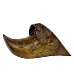 Vintage Spanish Equestrian Brass Stirrup Boot Wall Hanging Sculpture