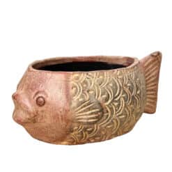 Vintage 22" Italian Terracotta Fish Planter