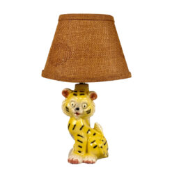 Mid-Centurty Boho Jungle Tiger Porcelain Night Light Table Lamp