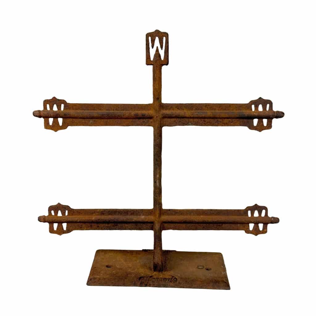 Antique Primitive General Store Warren’s Cast Iron Display Rack ...