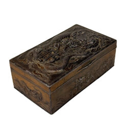 Antique Traditional Chinese Dragon Metal Storage Box