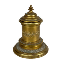 Antique Traditional Moorish Brass Library Inkwell