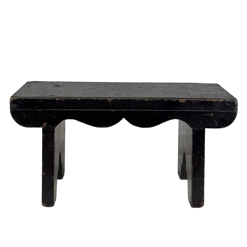 Antique Primitive Farmhouse Black Oak Milking Foot Stool – Scranton ...