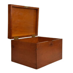 Antique Primitive Traditional Mahogany Storage Box