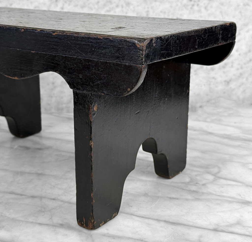 Antique Primitive Farmhouse Black Oak Milking Foot Stool – Scranton ...