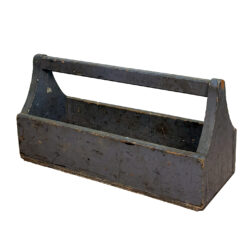 Antique Primitive Wood Tradesman Tool Caddy Box