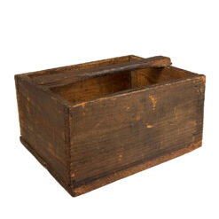 Antique Farmhouse Machinist Wood Tool Box Caddy