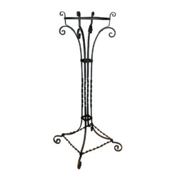 Antique Victorian Wrought Iron Garden Plant Stand - 42"