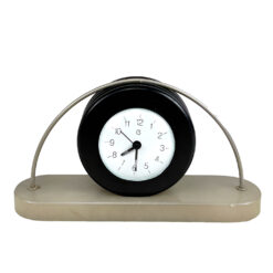 Vintage Art Deco Italian Alabaster Mantle Clock