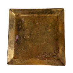 Antique Arts & Crafts Georg Von Mendelssohn German Brass Catchall Tray