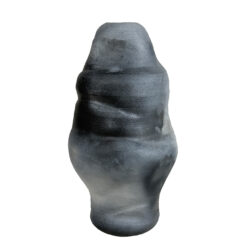 Vintage Abstract Gray Studio Pottery Signed Vase - 12"
