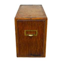 Antique Quartersawn Oak Library File Card Catalog Cabinet by Shaw-Walker