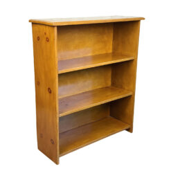 Vintage Farmhouse Pine Bookshelf Cabinet