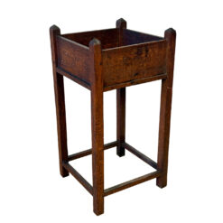 Antique Arts & Crafts Quartersawn Oak Planter Box Plant Stand