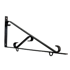 Antique Large Victorian Wrought Iron Hanging Sign / Planter Bracket