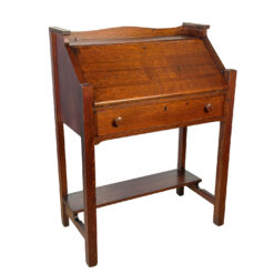 Antique Arts & Crafts Quartersawn Oak Drop Front Secretary Desk