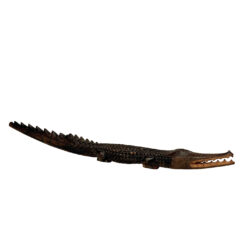 Vintage 23" African Crocodile Wood Carved Sculpture