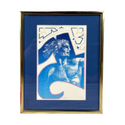 Vintage Postmodern Realism Alexander the Great Lithograph by Barrie Tinkler